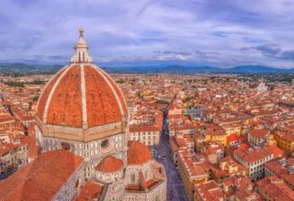 Vista da cidade e da cúpula da Catedral de Florença