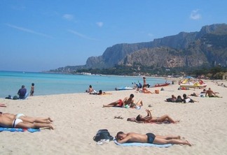 Praias em Palermo na Sicília