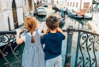 Crianças em Veneza