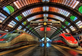 Viagem de trem de Milão a Pádua