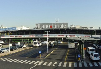 Fachada do Aeroporto de Milão-Linate