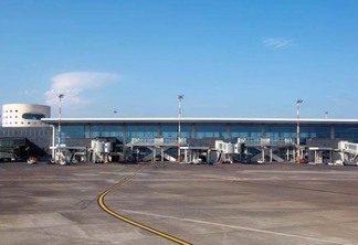 Vista do Aeroporto de Catânia