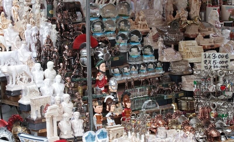 Loja de souvenirs em Veneza