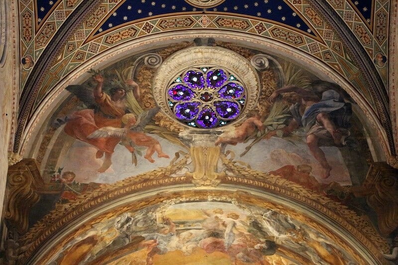 Afresco no teto da Catedral de Lucca