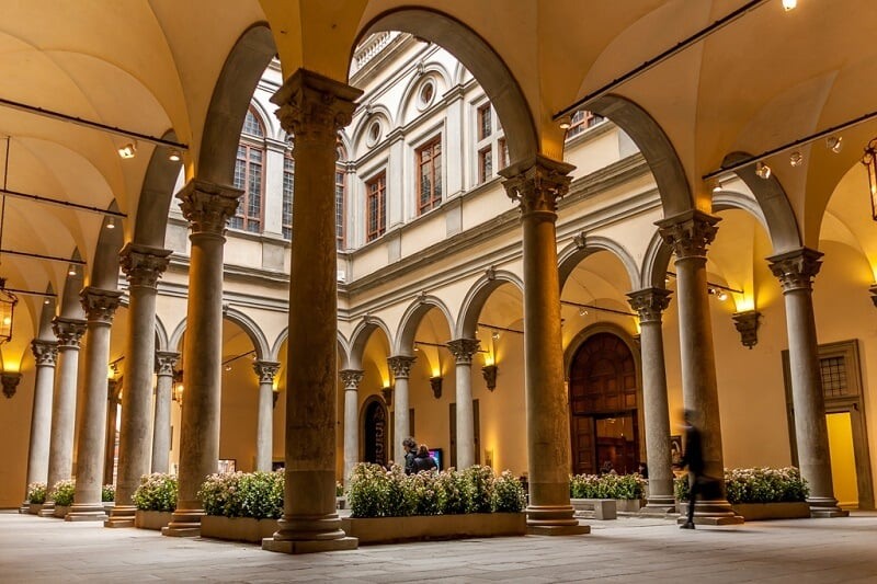 Interior do Palazzo Strozzi em Florença