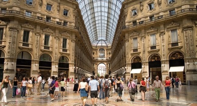 Informações sobre a Galeria Vittorio Emanuele II em Milão