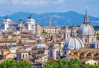 Vista da cidade de Roma