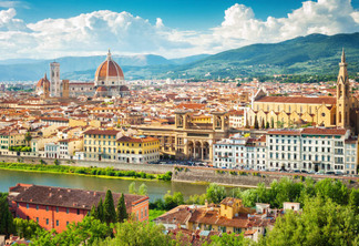 Visão da região de Florença