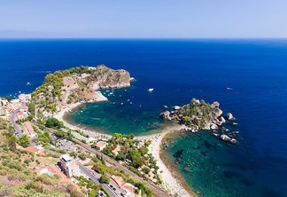 Isola Bella Island and Isola Bella Beach, Taormina, Sicily, Italy, Europe. This is a photo of Isola Bella Island in the Ionian Sea at Isola Bella Beach, Taormina, Sicily, Italy, Europe. Isola Bella Beach is the most popular beach at Taormina due to its beautiful location in the bright blue Ionian Sea (part of the […]