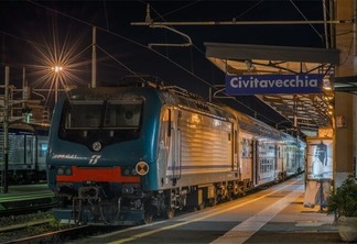 Viagem de trem de Roma a Civitavecchia