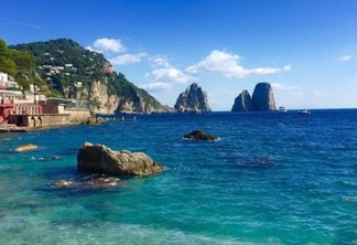 Praias no sul da Itália