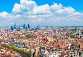 Vista panorâmica de Milão