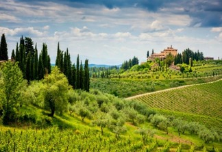 Paisagem de Chianti na Toscana