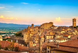 Paisagem da cidade de Arezzo