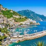 Vista da Costa Amalfitana e Golfo de Salerno