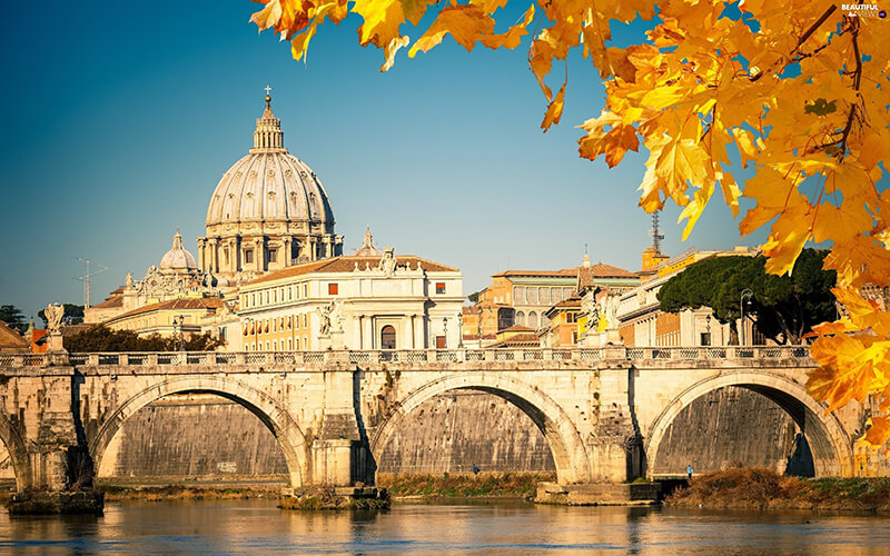 Outono na cidade de Roma