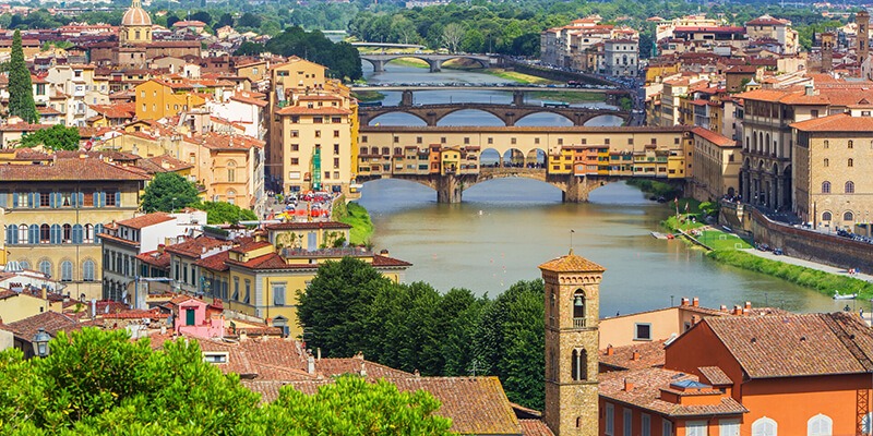 Vista da cidade de Florença na Itália