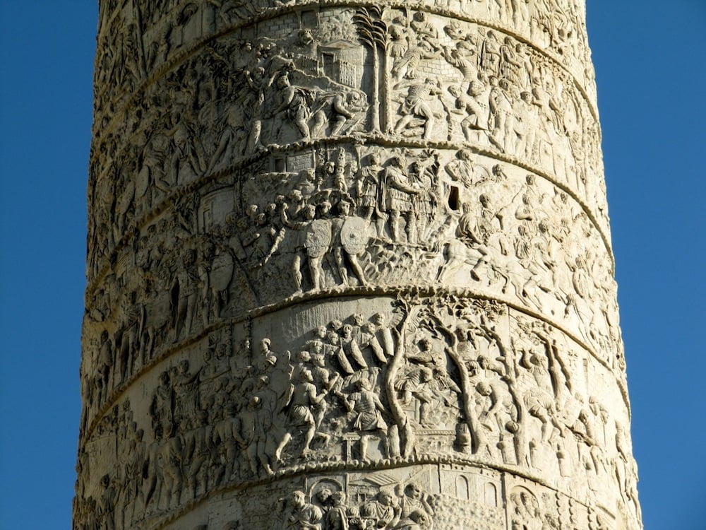  Estrutura da Coluna de Trajano em Roma