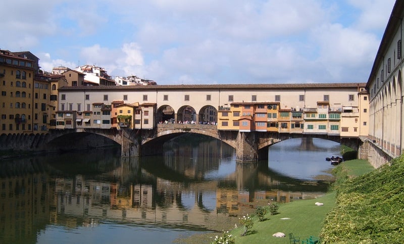  Estrutura da Ponte Vecchio em Florença 
