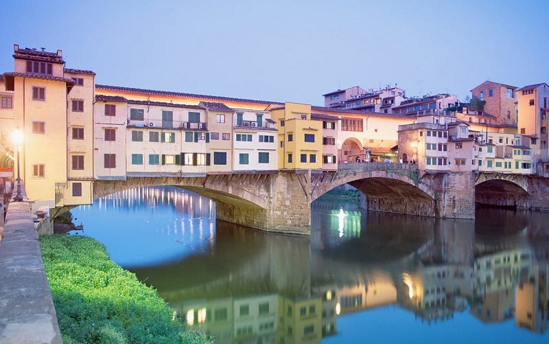 Ponte Vecchio em Florença na Itália
