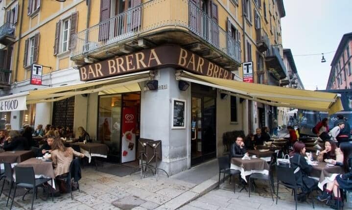 Bar Brera em Milão