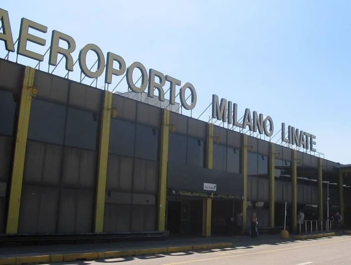 Entrada do Aeroporto de Milão-Linate