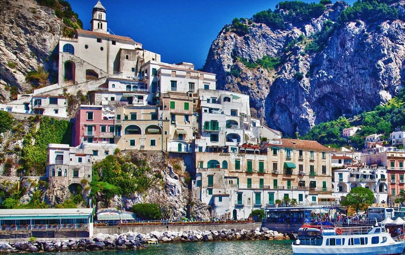 Pontos turísticos em Amalfi 