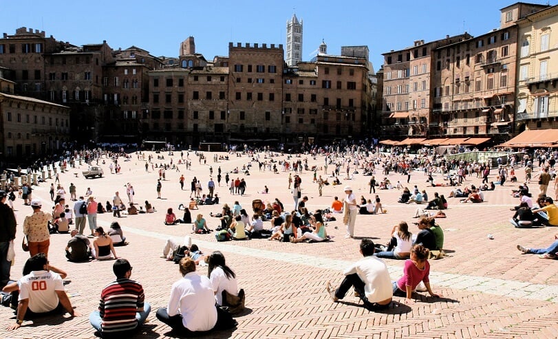 Piazza del Campo em Siena 