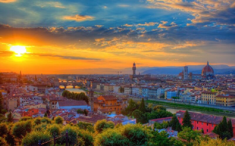 Vista panorâmica da cidade de Florença