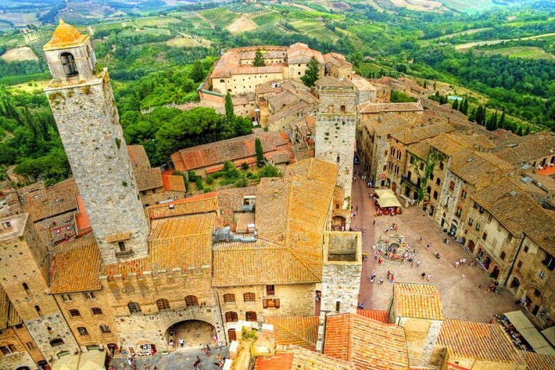 Vista da cidade de San Gimignano