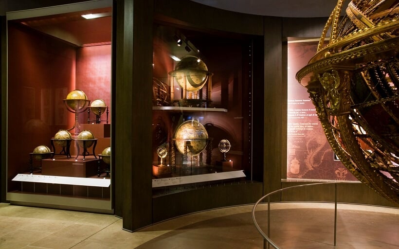 Globos expostos no Museo Galileo em Florença