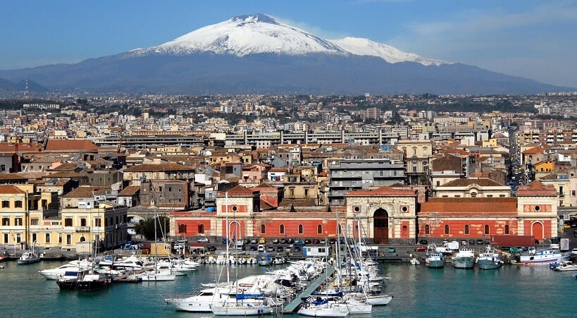 Vista da cidade de Catania