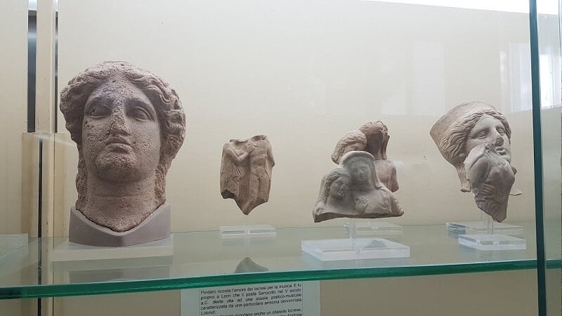 Peças expostas no Museo Nazionale di Locri Epizephiri