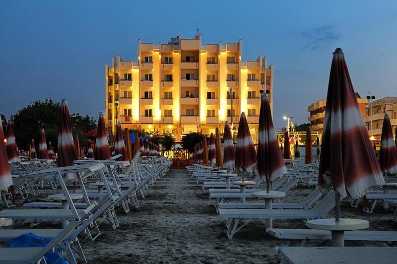 Hotel próximo da praia em Rimini