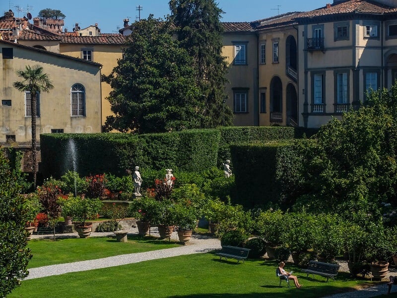 Jardim da Villa Mansi em Lucca