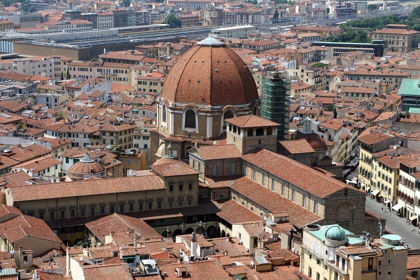 Basílica San Lorenzo vista do alto