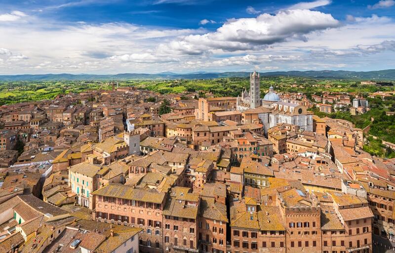 Vista aérea de Siena