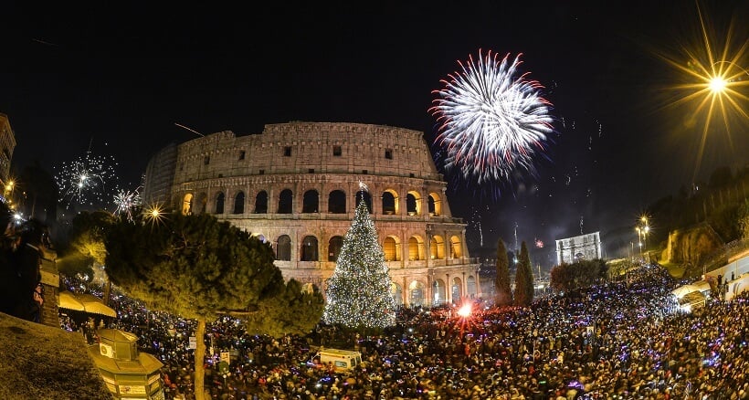  Assista a queima de fogos no Ano Novo em Roma