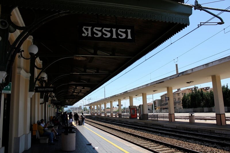 Estação de trem Assis na Itália