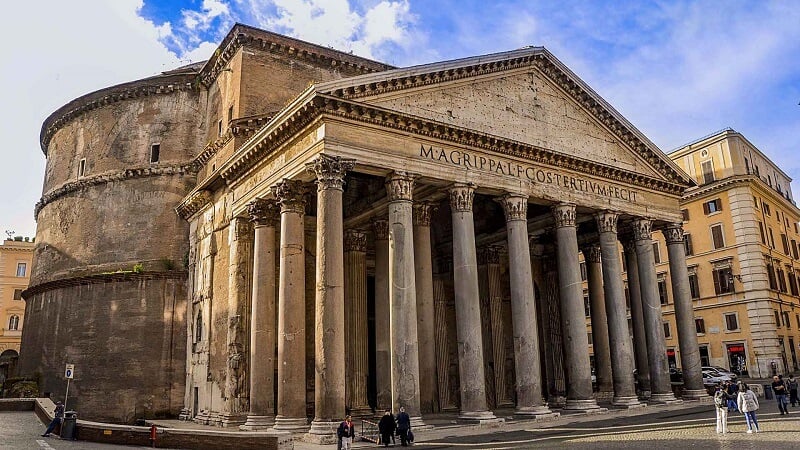 Panteão de Roma na Itália