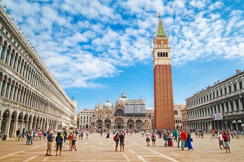 Piazza San Marco em Veneza na Itália