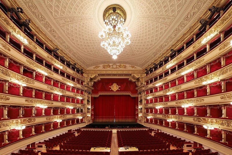 Teatro alla Scala em Milão na Itália