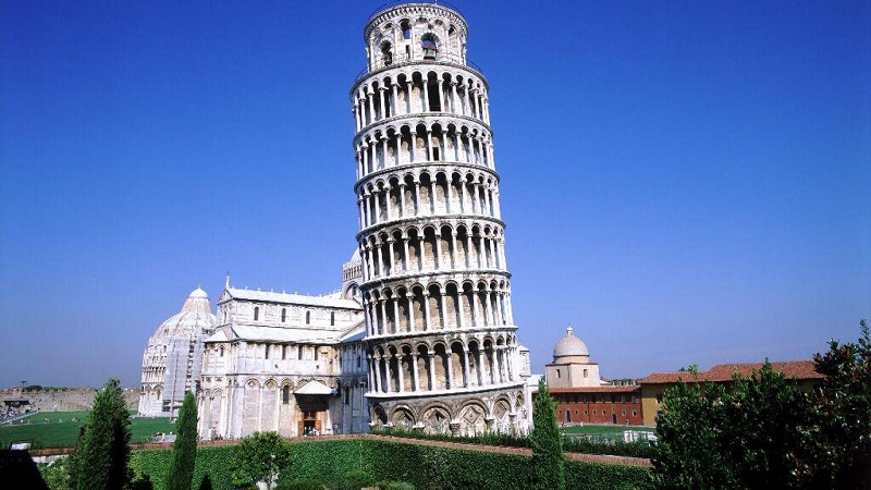 Famosa Torre de Pisa na Itália