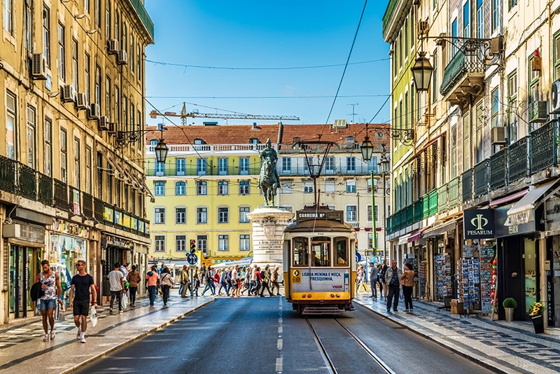 Cidade de Lisboa em Portugal