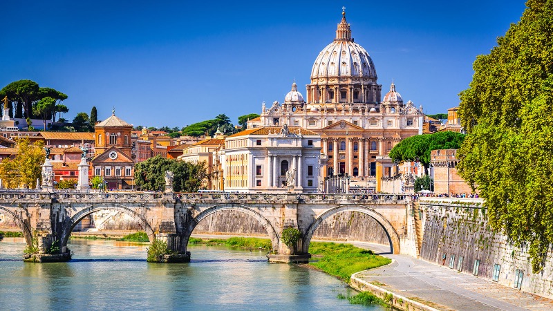 Paisagem do Vaticano em Roma