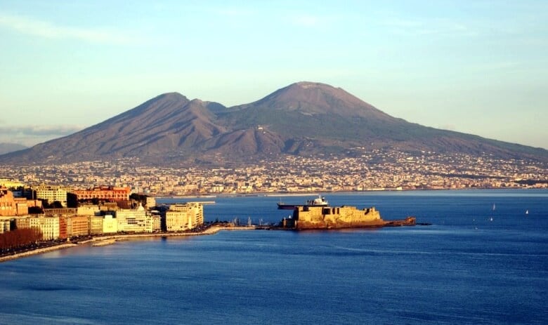 Monte Vesúvio em Nápoles