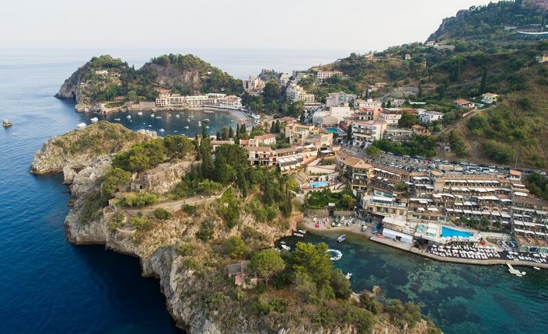 Vista de Taormina na Sicília